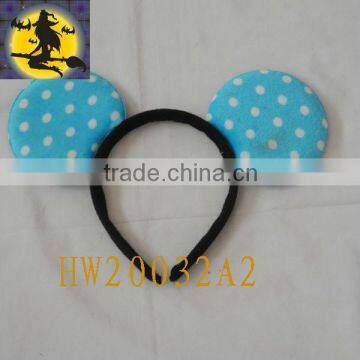 Blue Fleck Mickey Headband