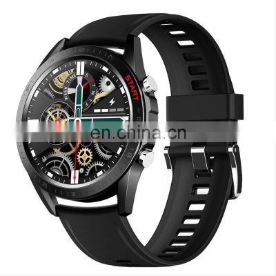 2022 Round Screen V20 Smartwatch Ip68 Waterproof Heart Rate Blood Pressure Health Monitoring Fashion Sports Smart Watch For Men