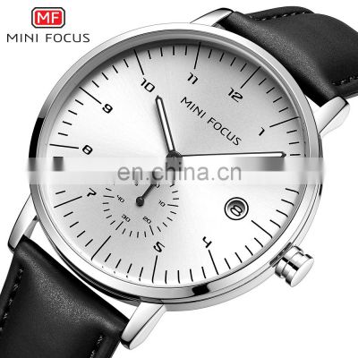 Mini Focus MF0303G Branded Quartz Watches Fashion Leather Water Resistant Mens Online Watches