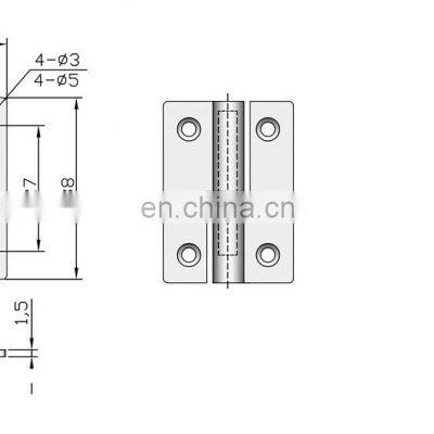 Invisible door hinge with door closers automatic closing self-rebound hydraulic spring buffer positioning closed