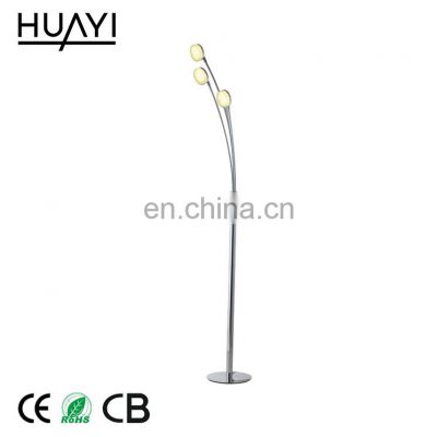 HUAYI Chinese Modern Decoration Energy Saving Metal Aluminum LED Floor Lamp