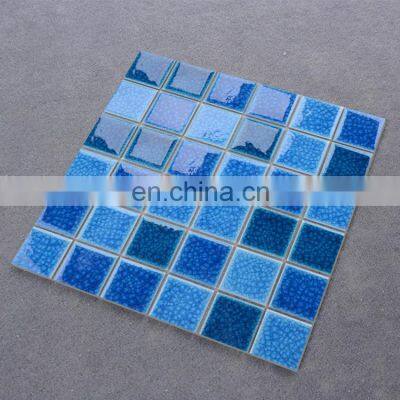 for sale decorative blue ceramic mosaic swimming pool tiles