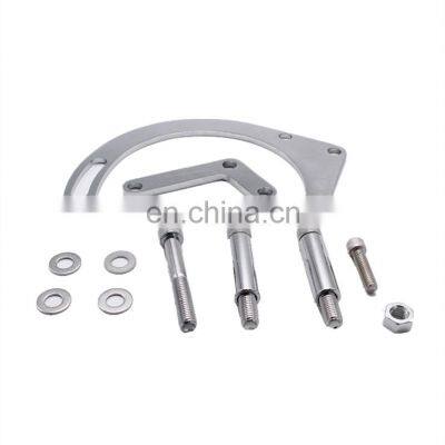 SBC SWP  283 305 327 350 383 400 Chrome Low Mount Alternator Bracket for Chevy