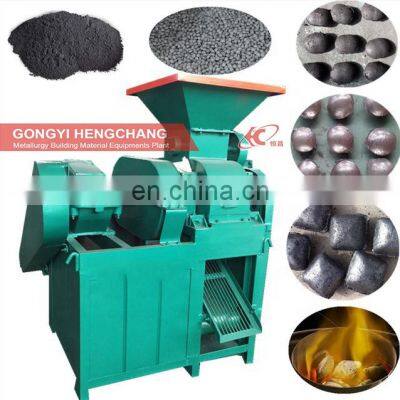 2022 Customized LOGO Roller Ball Press Pillow Charcoal Coal Briquette Machine Charcoal Oval Shape Briquette Making Machine Price photo-2