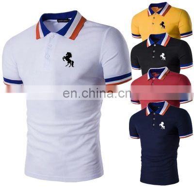 Custom Printing Sublimated 100% Cotton Men's Golf Polo T-shirt Sportswear Fashion POLO Shirt