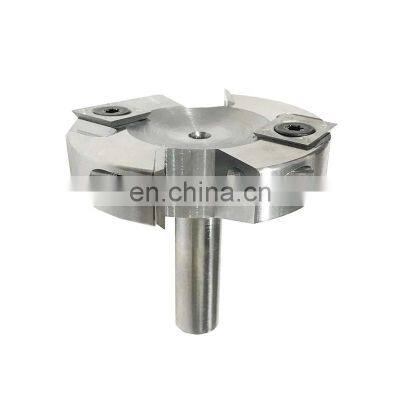 LIVTER CNC Reversible Rebate Insert Router bit Solid Carbide Face Milling 2-31/64 Dia x 15mm x 1/2 Inch End Mill/Router Bit