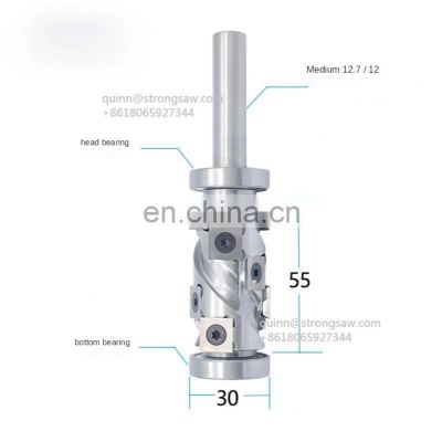 LIVTER 12mm 1/2'' spiral cutter for solid wood edge trimming end mill spoilboard surfacing carbide cnc router bits woodworking