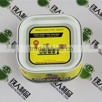 square plug-in car wax metal packaging