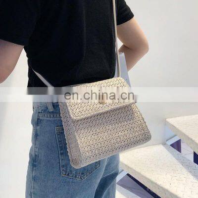 Hot Sale Straw Crossbody Bag with Leather Strap Vintage Fashional Bag WHolesale in Bulk Vietnam Manufacturer