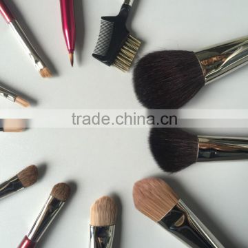 customeized cosmetic makeup brush set for ladies