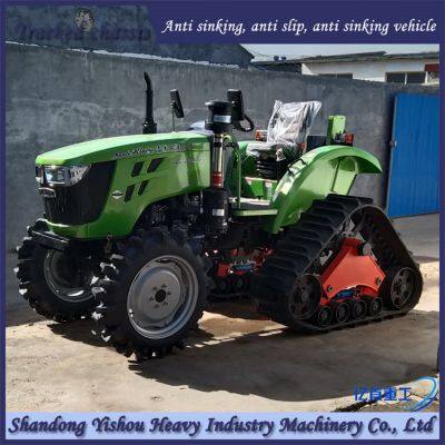 Tractor Rubber Triangle Track Chassis Anti Sinking During Paddy Field Operations photo-3