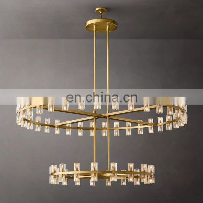 Arcachon Modern Luxury Indoor Crystal Round Industrial LED Chandelier Living Room Hotel Ceiling Home Decor Lighting Hang Lamps