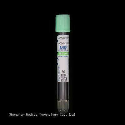 Gel & Lithium Heparin Tube Disposable Vacuum Plasma Blood Collection Tube With Light Green Cap photo-2