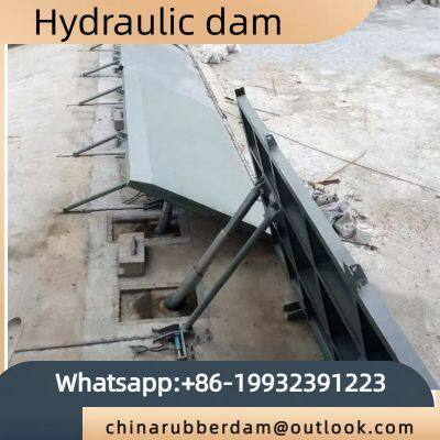 Landscape hydraulic dam, hydraulic water retaining dam