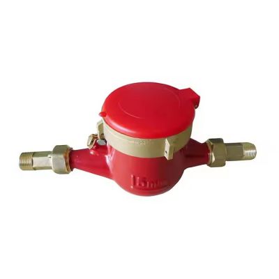 High Quality ISO 4064 Class B Different Types Multi-Jet Dry Type Hot Water Flow Meter