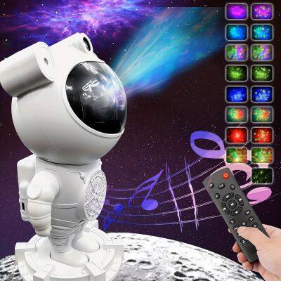 Astronaut Projector Nebula Galaxy Star Projector Remote Control White Noise Bluetooth Speaker Led Night Lamp For Home Decoration