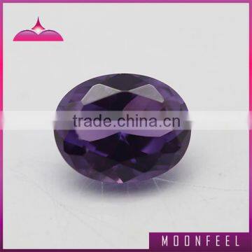 Oval cut 46# purple corundum jewelry stone