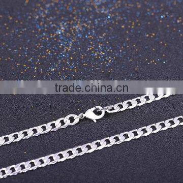 Simple Design Fashion Jewelry Rhodium Plated Cheap Short Chain Necklace photo-6