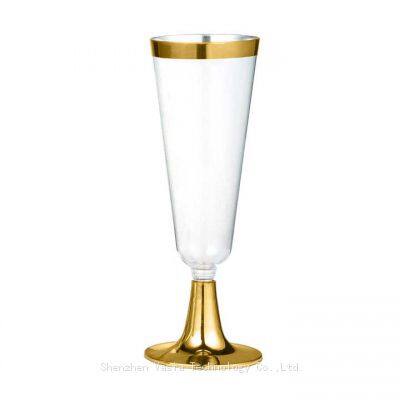 Wholesale Premium Champagne Glass - Crystal-Clear Plastic, High-End Event & Gala Glassware