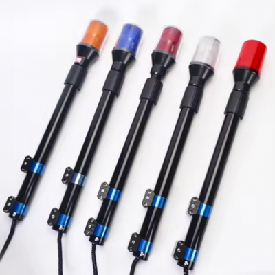 12V Rotating Traffic Patrol Motorcycle Rear Led Strobe Warning Pole Light photo-4