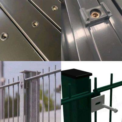 2D Double Wire Mesh Fence Heavy Duty Twin Wire Fence Panel Powder Coated Galvanized Fencing for Industrial and Commercial photo-2