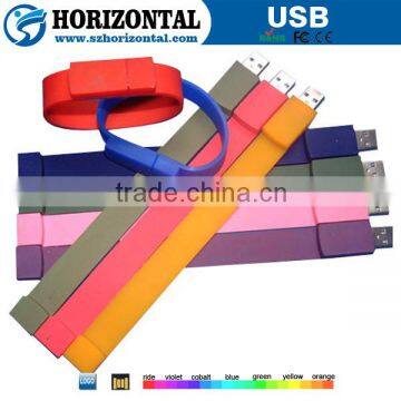 Silicone bracelet cheap usb stick with custom logo