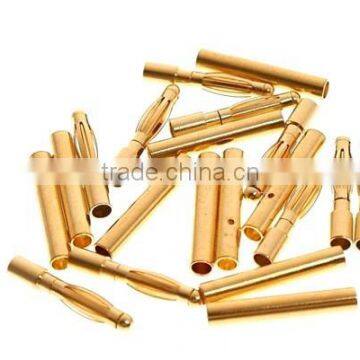 2mm 4 mm 8mm Gold plated Banana plug connector