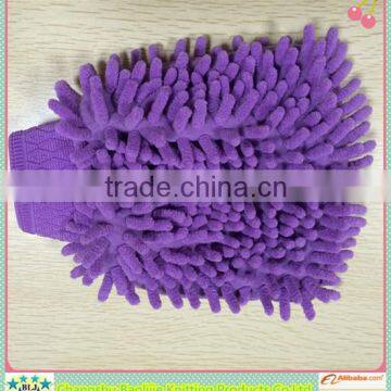 2014 Large supply double sides nice looking cleaning accessories microfiber chenille gloves made in china