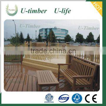 Anti-slip anti-UV wpc eco deck outdoor wpc deck boards