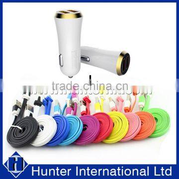 Popular 2 in 1 Cable Bundle Kit Car Charger