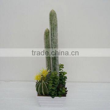 Artificial succulent plant Selling Infoor Artificial Flowering Cactus Plants