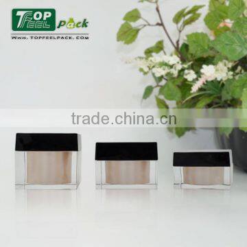 Square Cosmetic Acrylic Jar Face Cream Container 15g 30g 50g