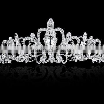Upscale Luxury Full Diamond Tiara Crown of the Bride Wedding Headband, Baroque Pop Hair Accessories Hair Clip photo-4