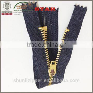 #4 brass jeans zipper