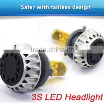 Newest h8 fanless 3S Led Headlight cr-e e Motorcycle led Fog Light