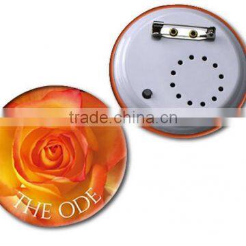 Promotional Gifts, ABS material Music Logo Badges, Voice Logo pin Badges