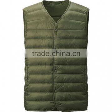 fashion v neck winter wholesale 100% polyester men's slimming vest custom