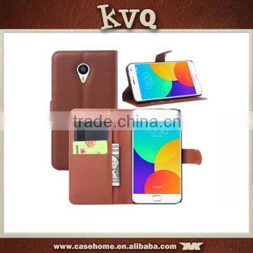 Newest PU Leather Wallet Flip Cover Case for Meizu MX4 Pro