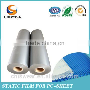 Transparent Static Film for PC Sheet, Easy-peel PE Film