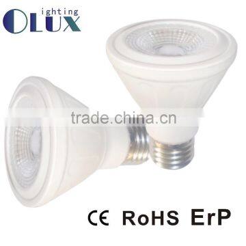 Aluminum plastic housing bulb PAR20 6W Warm white E27 led lighting lamp COB type PAR20