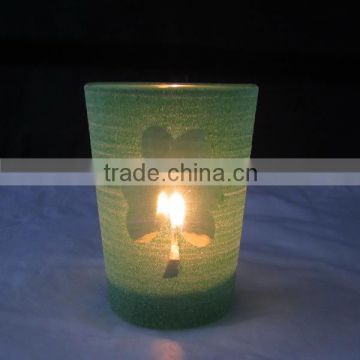 alibaba best sellers for frosted candle container with flower shape