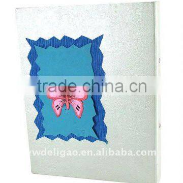 Butterfly Impressed Paper Wrapping Ring Binder Desktop File Folder for Office Stationery Cardboard A4 or FC Size