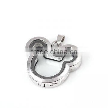 Little Rat Floating Locket Silver Pendant Alloy Floating Locket Pendants Floating Locket Charms photo-3
