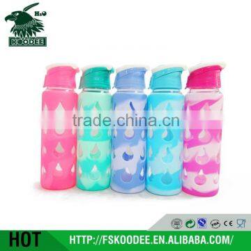 fashion custom glass bottle custom shape/ special shape glass water bottle