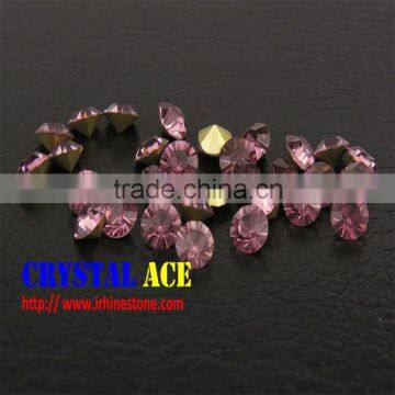 Rhinestones pointed back, glass chaton , MC crystal stone beads for jewelry making