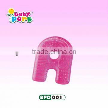colorful funny silicone baby water filled teether