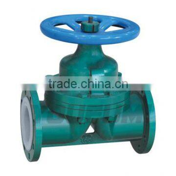 PFA Lined Weir type Diaphragm Valve corrosion