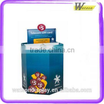 high quality advertising supermarket cardboard magazine display stand