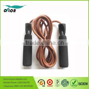 ON SALE!!!Leather Skipping Speed Rope Adjustable Weighted Fitness Boxing Jump Gym