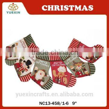 Bell Selling Promotional Custom Decorative Christmas Stocking